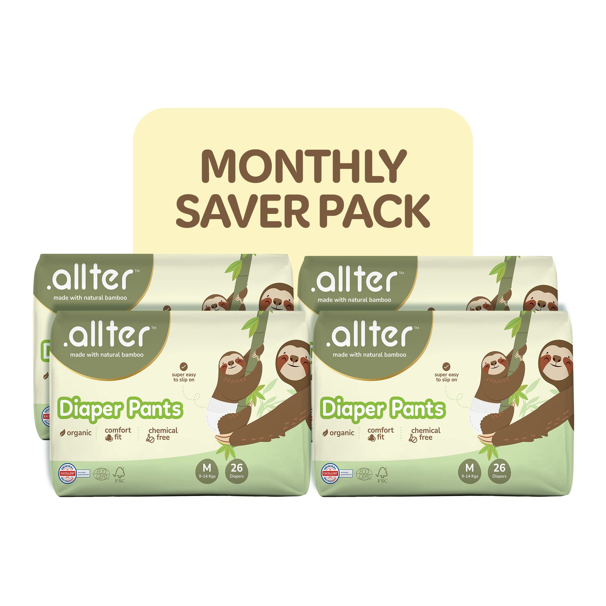 Monthly Saver Pack - Diapers Pants (Pack of 4)