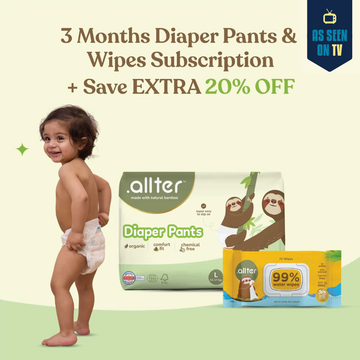 3 Month Subscription- Diaper Pants and Wet Wipes