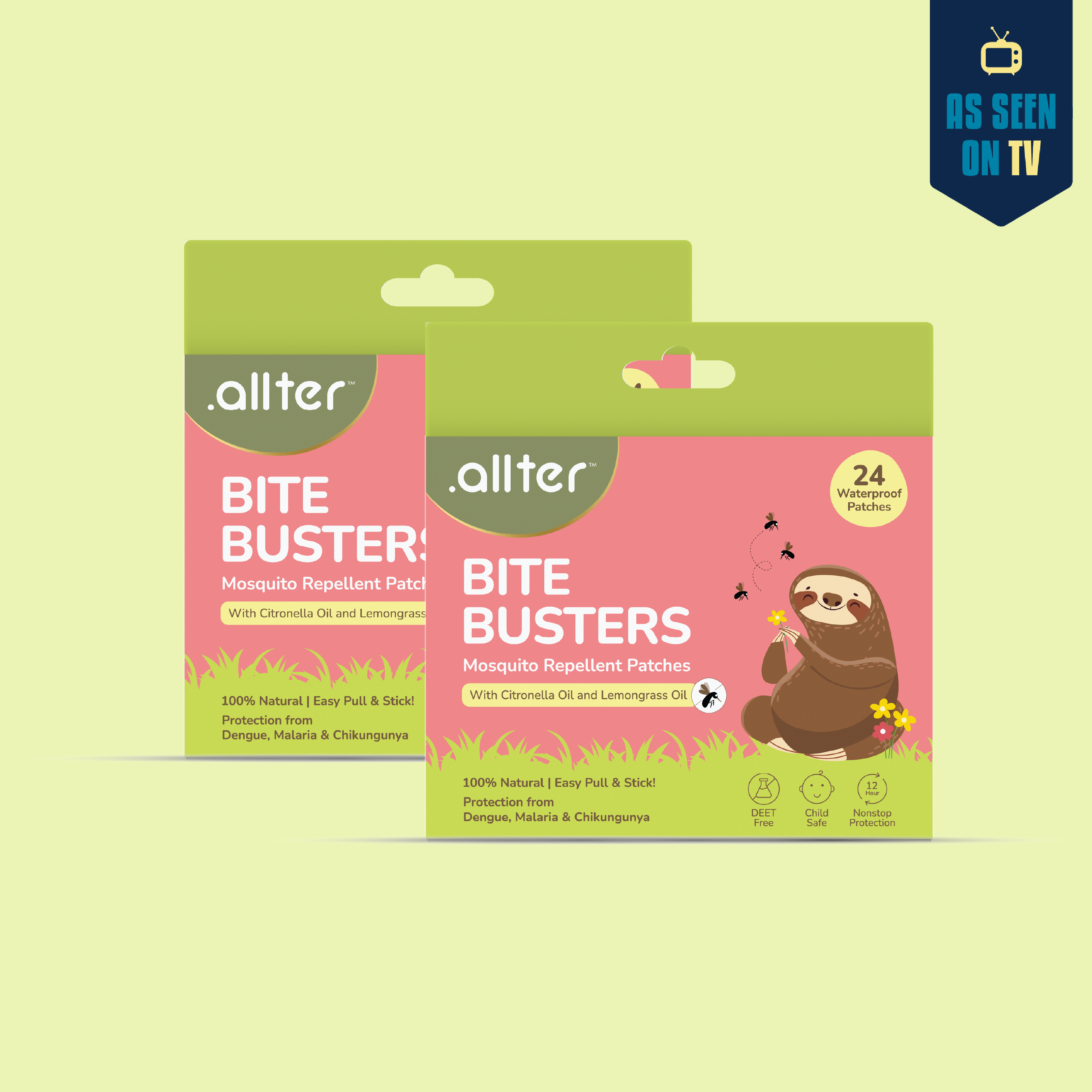 Bite Busters Mosquito Repellent Patches (Pack of 2)