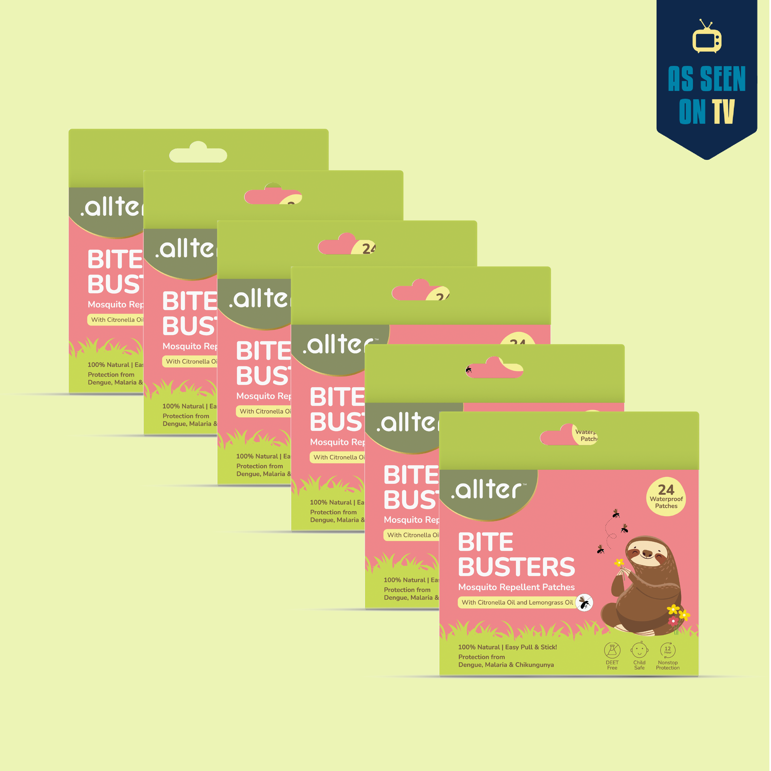 Bite Busters Mosquito Repellent Patches (Pack of 6)