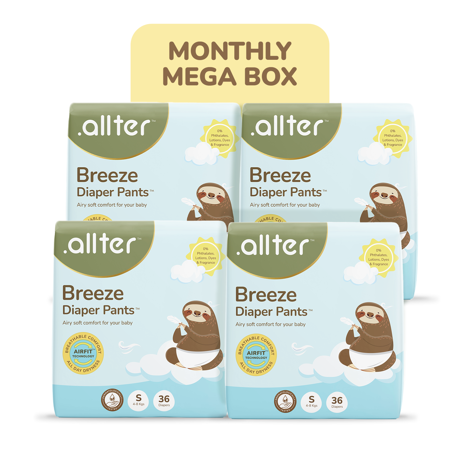 Breeze Diaper Pants (Pack of 4)