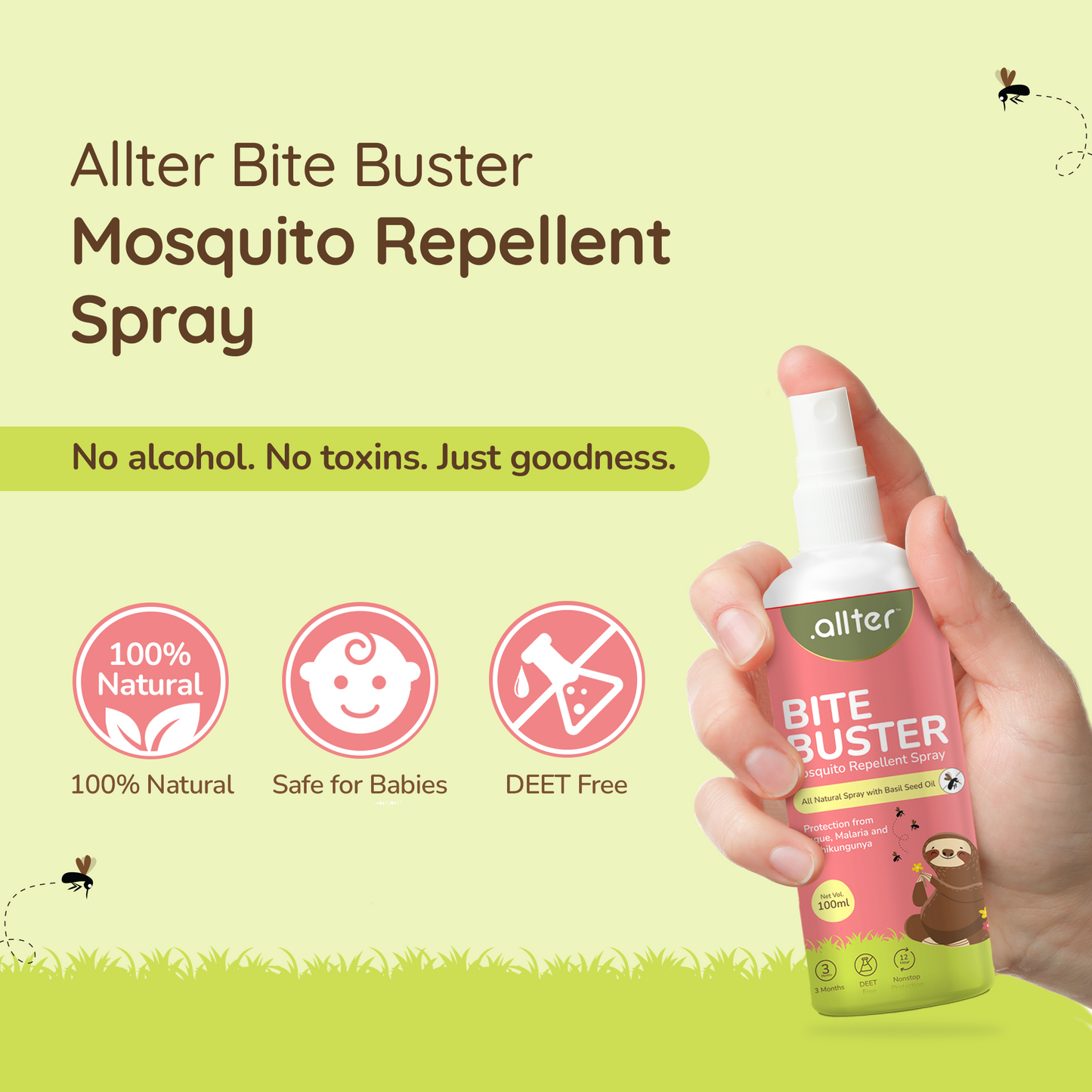Bite Busters Mosquito Repellent Spray (Pack Of 2)
