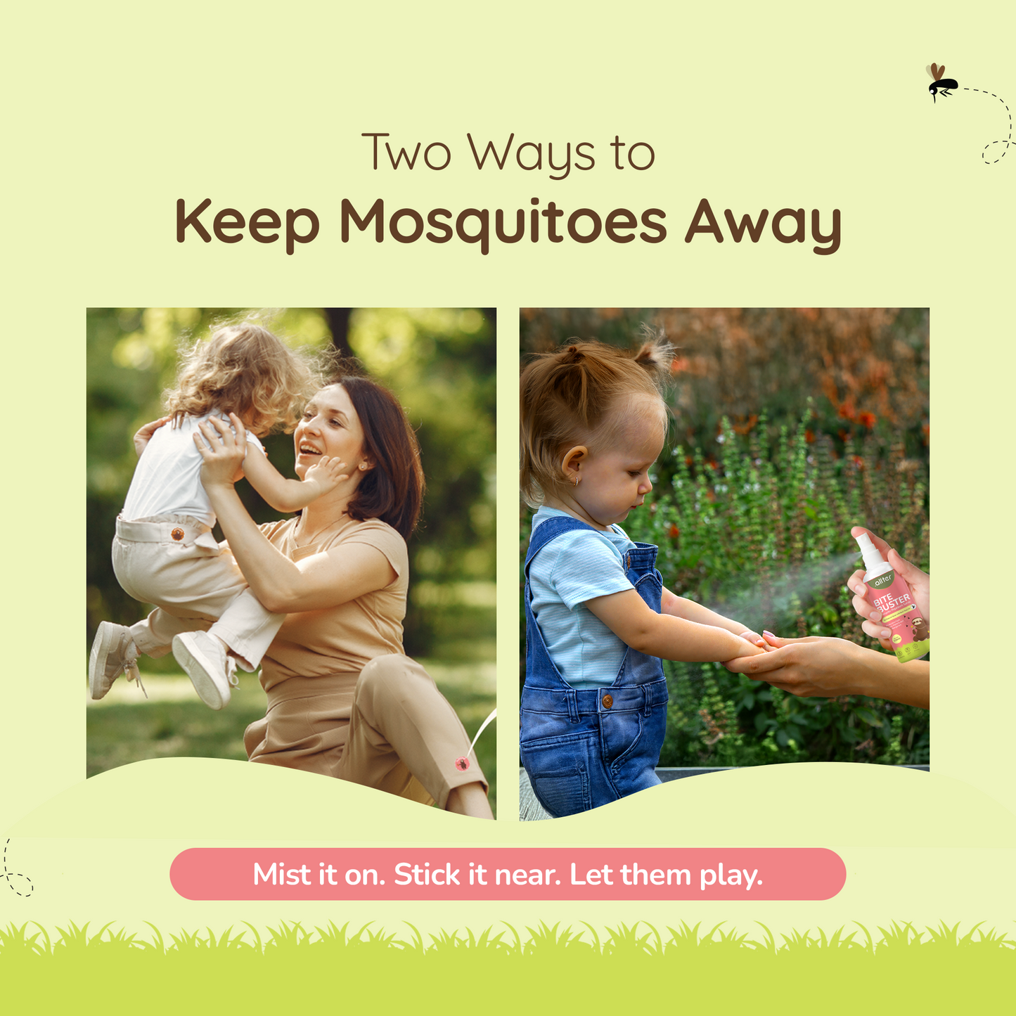 Mosquito Repellent Spray + Patch Combo