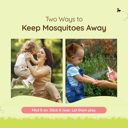 Mosquito Repellent Spray + Patch Combo