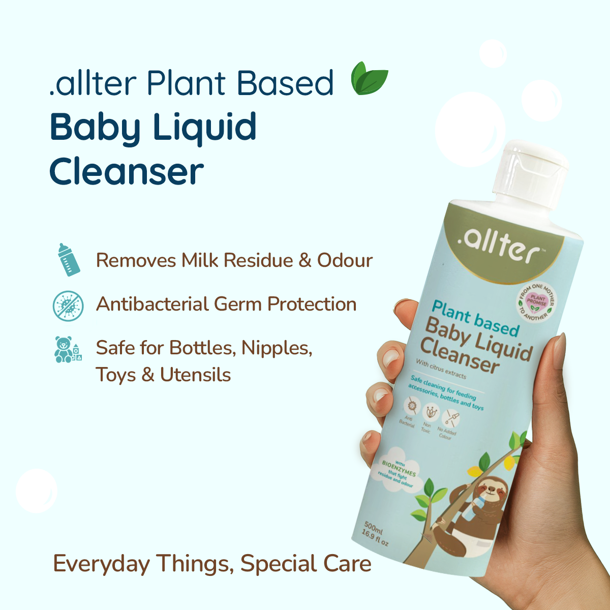 .allter Liquid Cleanser With Bio Enzymes For Babies (Pack of 2)