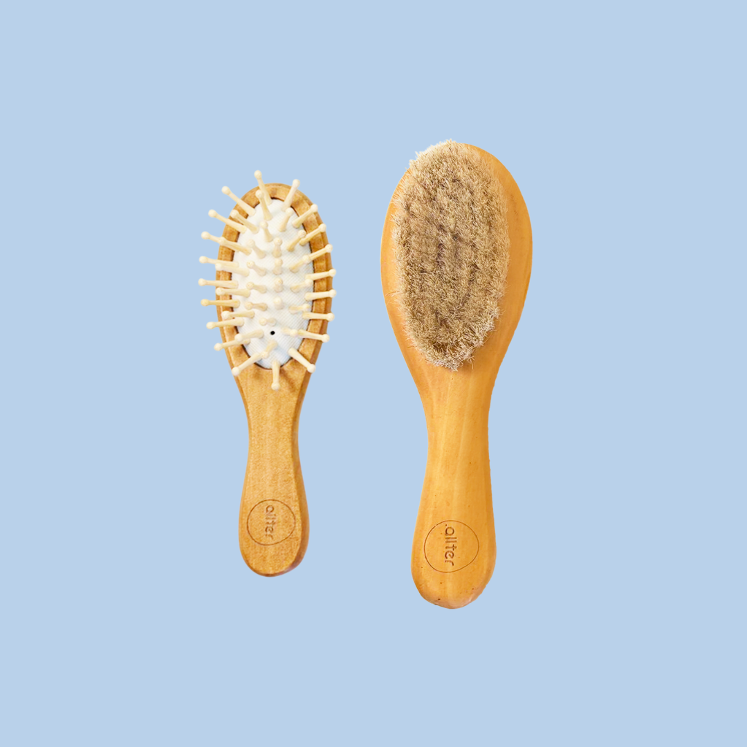 .allter Baby Hairbrush & Paddle Brush – Set of 2