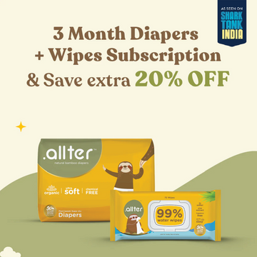 3 Month Subscription- Diaper and Wet Wipes