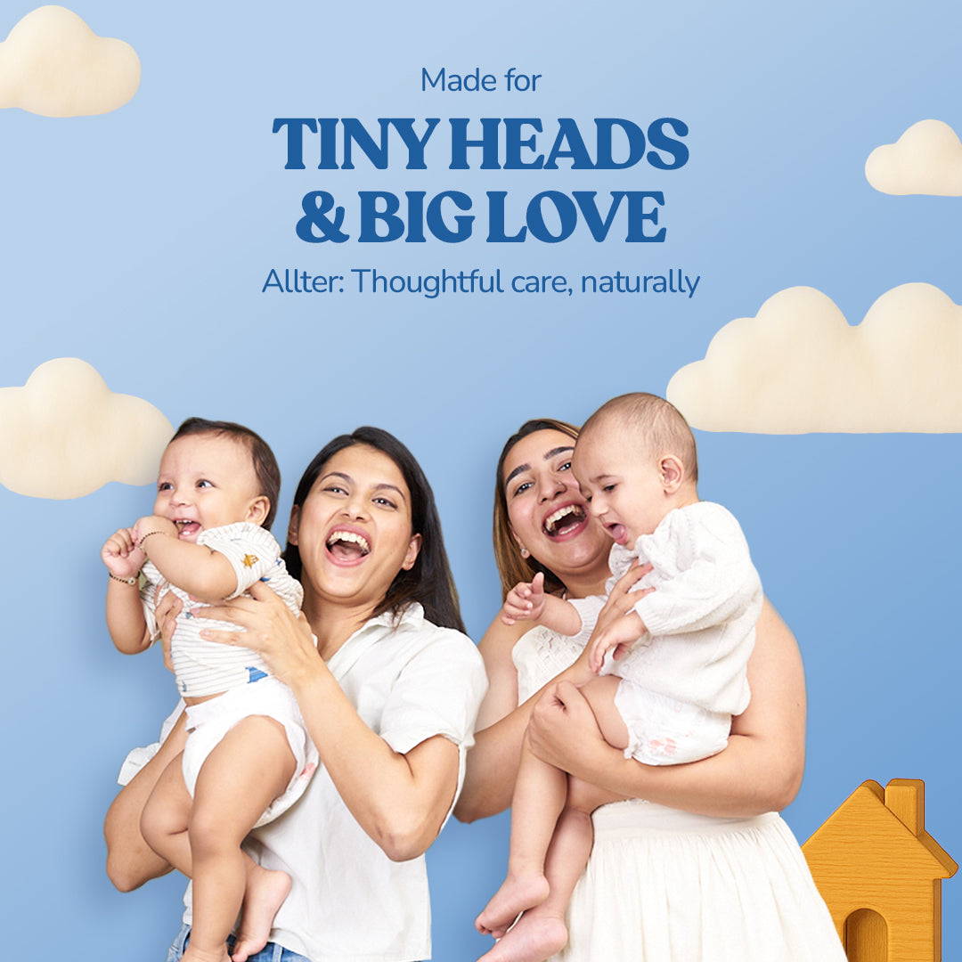 .allter Baby Hairbrush & Neem Comb – Set of 2