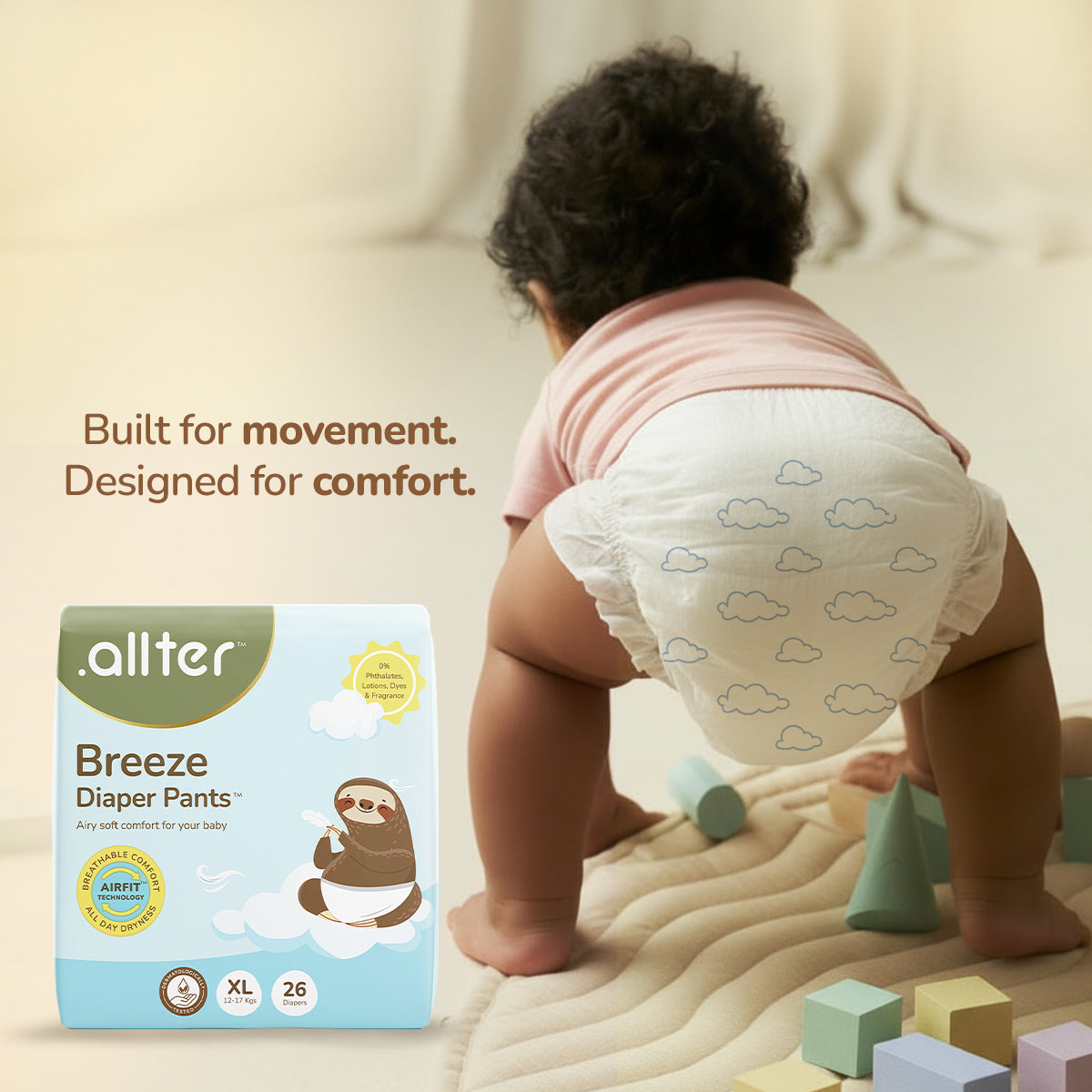 Summer Essentials Combo: Breeze Diapers, 99% Water Baby Wipes & Bite Buster Duo (Pack of 4)