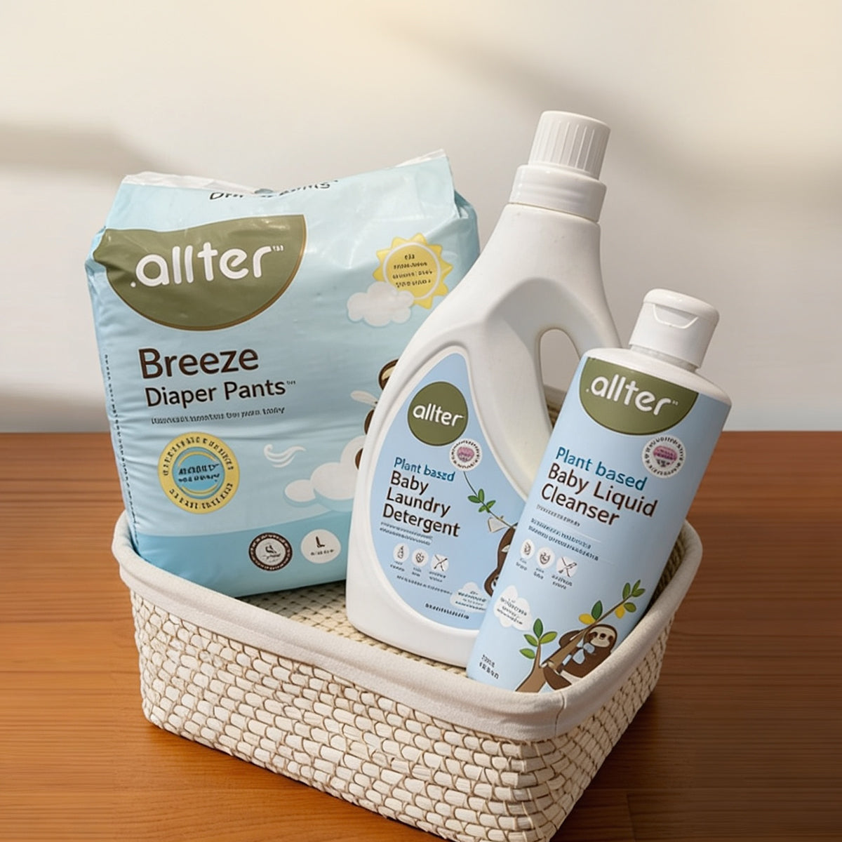 Complete Care Combo : Breeze Diapers, Baby Laundry Liquid & Cleanser (Pack of 3)