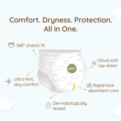 Allter Breeze Baby Diaper Pants - Medium