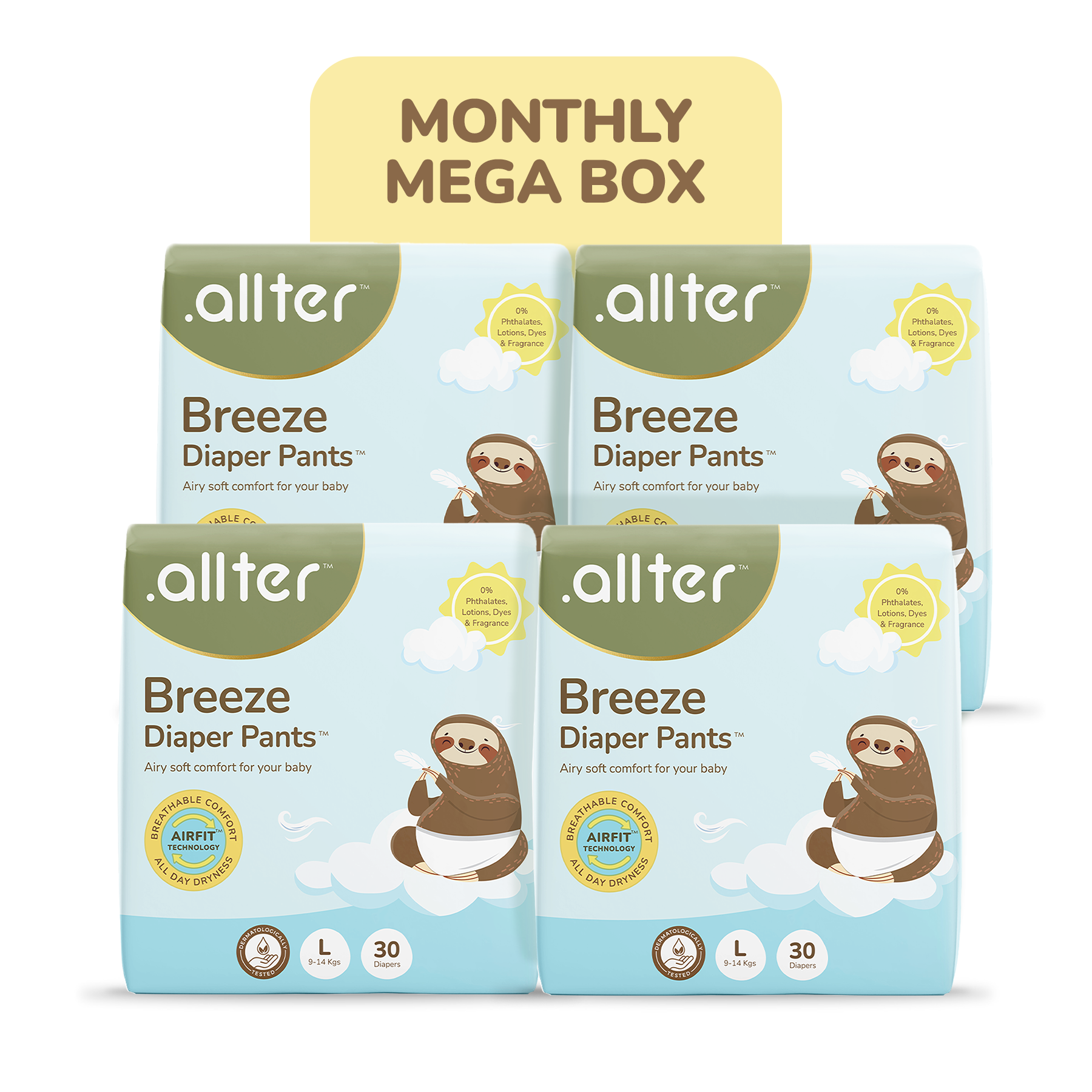 Breeze Diaper Pants (Pack of 4)