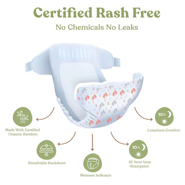 certified rash free diaper
