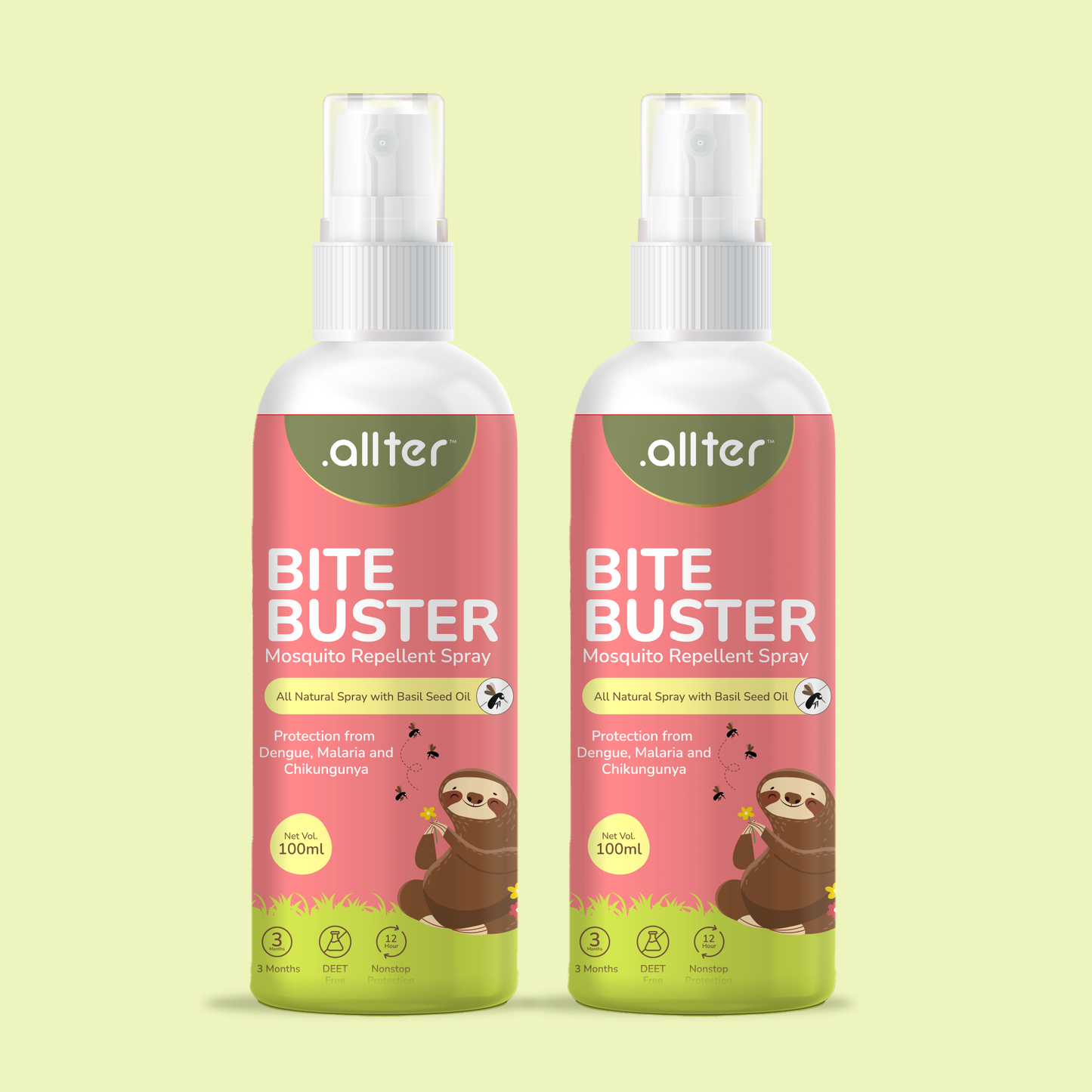 Bite Busters Mosquito Repellent Spray (Pack Of 2)