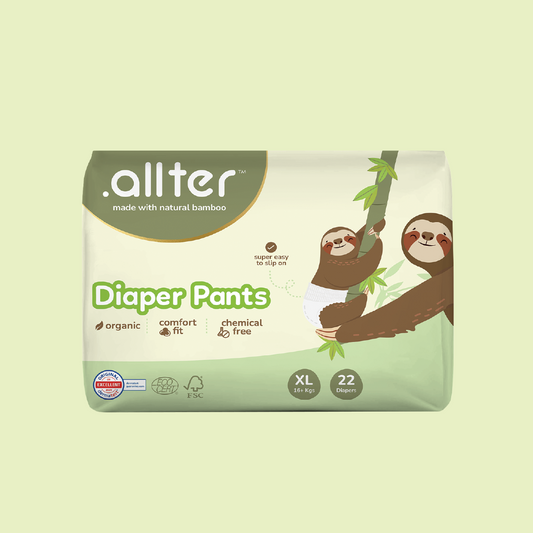 Organic Bamboo Diaper Pants- XL (16kgs and above)