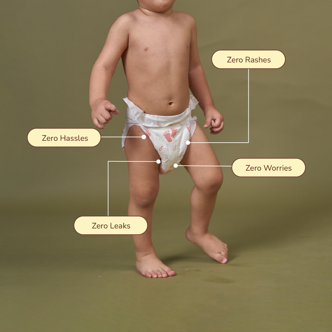 Organic Bamboo Diapers- Small Size (3-6 kgs) - Main Image