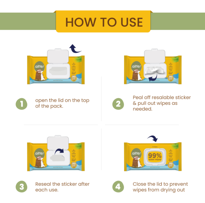 How to use outlet wet wipes