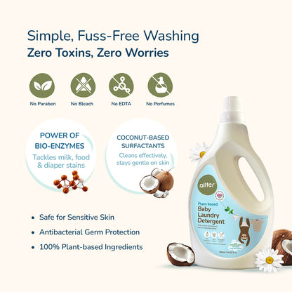 Complete Care Combo : Breeze Diapers, Baby Laundry Liquid & Cleanser (Pack of 3)